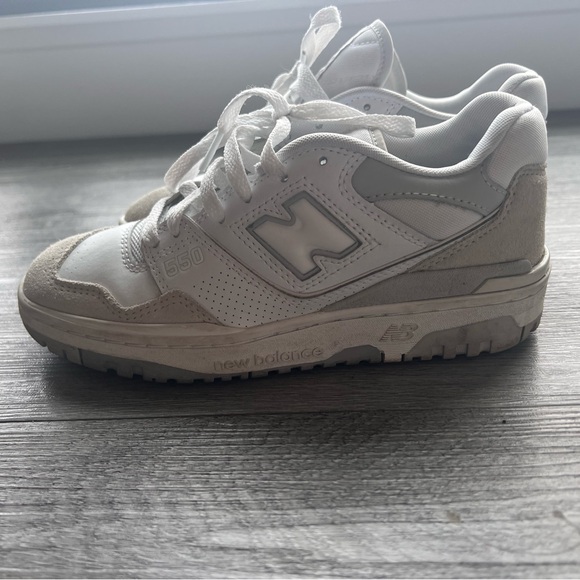 New Balance 550 Size 6.5 White Summer Fog - Picture 4 of 5